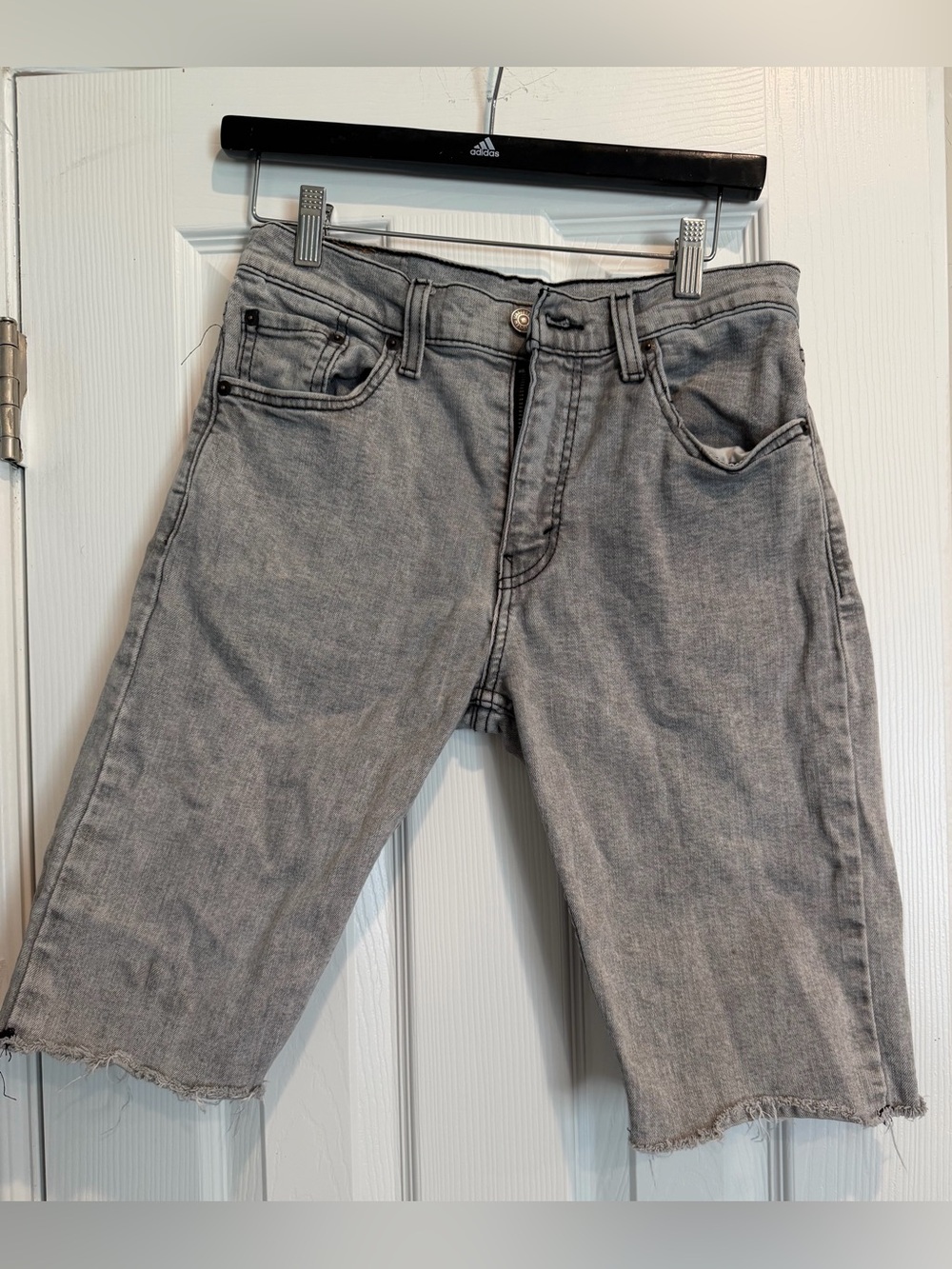 Levi’s Gray Denim Cut-Off Shorts